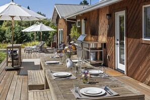 Back deck with Gas BBQ