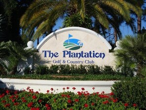Entrance to the Plantation Golf and Country Club