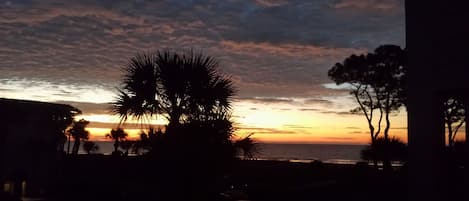 Sunrise from our balcony