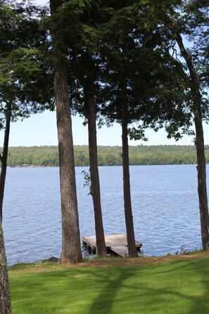 View of dock from cottage 