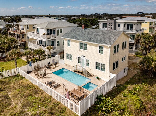 Beach side of house
