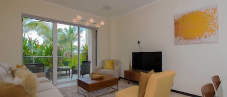 Welcome to your Tropical Garden Two-bedroom condo at LeVent Beach Resort Aruba