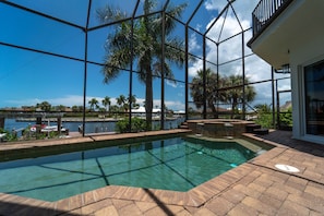 Fully screened-in pool