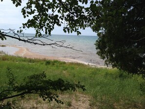 Entrance to private access beach.  Across the street from bottom of driveway.