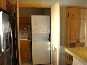 In house washer & dryer with ironing board