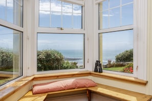looking out the lounge bay window