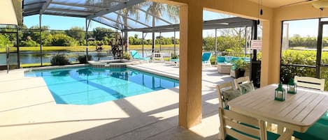 A resort-like pool area all to yourselves! 