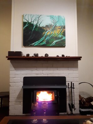 Woodfired heater for cosy winters. 