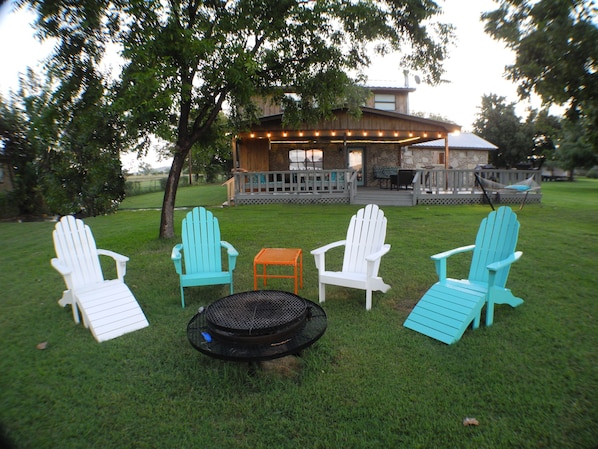 Stories told, become memories made around the fire pit.