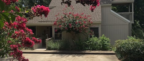 Summertime photo of our Lake house.  