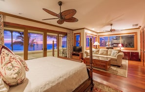 Master bedroom and Sitting area overlooking Polo Beach
