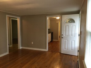Hardwood floors and tile throughout the house - no carpet