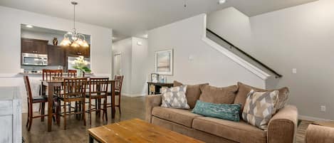 View of dining room from living room.