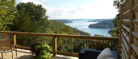 Enjoy this 5 mile view from most every room and 2 spacious decks at the cabin.