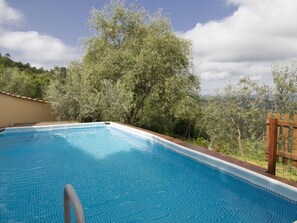 Piscine, Propriété, Loisir, Immobilier, L'Eau, Maison, Arbre, Ciel, Vacances, Domicile