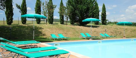 Mobilier De Jardin, Balancelle, Piscine, Propriété, Turquoise, Loisir, Meubles, Table, Recours, Vacances