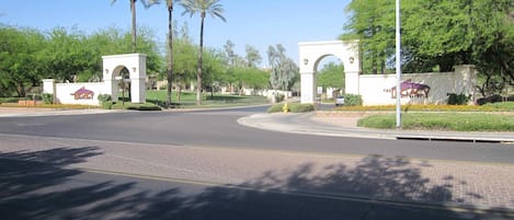 Entrance to the Cachet Condos at the Legacy