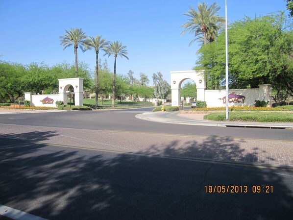 Entrance to the Cachet Condos at the Legacy
