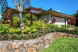 Lush tropical landscaping surrounds the Oasis