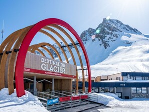 Himmel, Schnee, Gebäude, Die Architektur, Berg, Einfrieren, Steigung, Winter, Eiskappe, Gebirge
