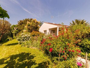 Flower, Plant, Sky, Cloud, Plant Community, Building, Window, Natural Landscape, House, Land Lot
