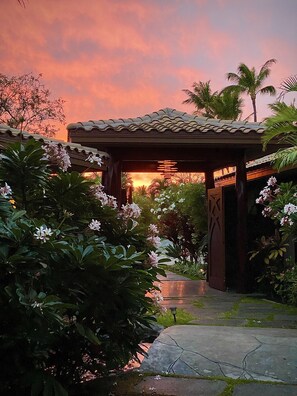 Gated estate entrance