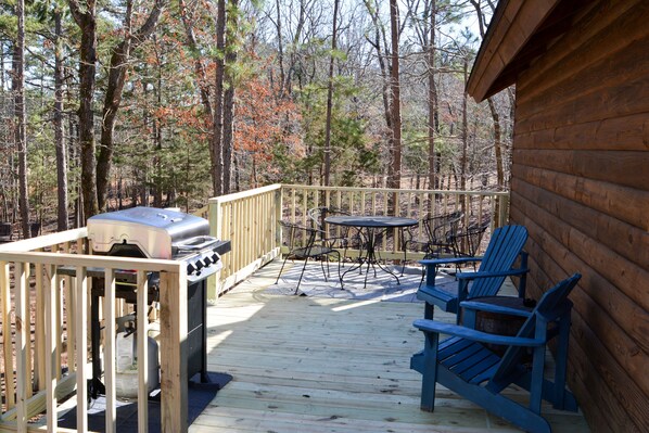 NEW deck added to the bunkhouse.