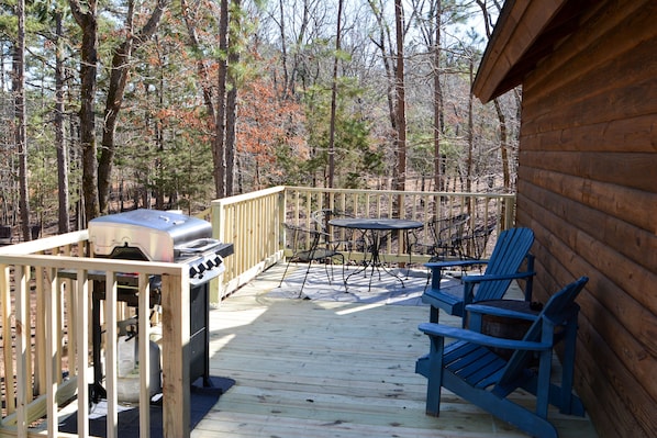NEW deck added to the bunkhouse.