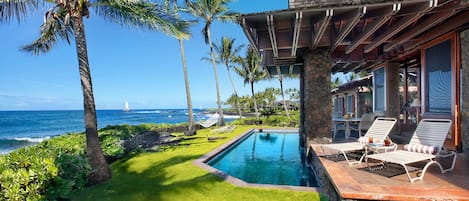 Sunset Makai Hale at Poipu - Oceanfront Paradise - Parrish Kauai