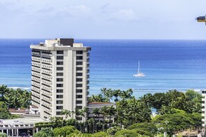 Stunning ocean views can be seen from this studio suite