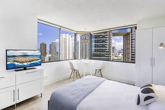 Panoramic View of Ocean and Waikiki