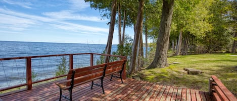 Water side deck, perfect for watching the sunset