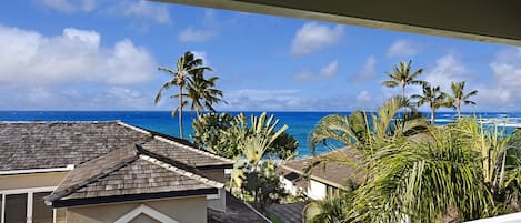 Villa Kailani Townhomes at Poipu Beach A - Ocean View Master Bedroom Lanai