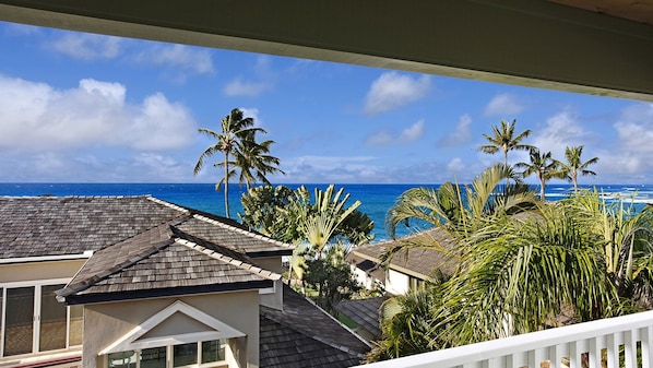 Villa Kailani Townhomes at Poipu Beach A - Ocean View Master Bedroom Lanai