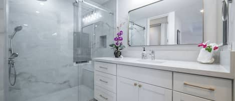 Remodeled master bathroom