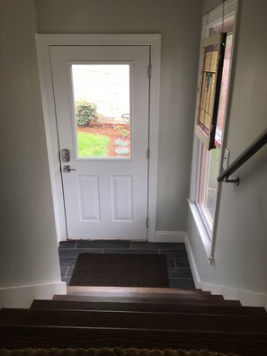 Private entrance to detached  studio loft.