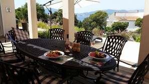 Outside dining area