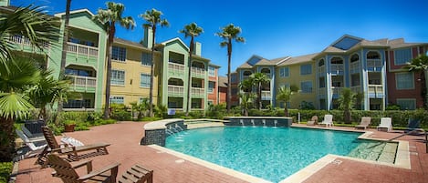 Pool outside our 2nd floor unit