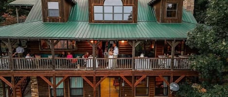 Wedding on the back deck of Gaston's View!