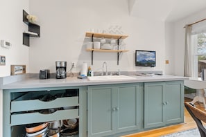 Kitchen with sink.