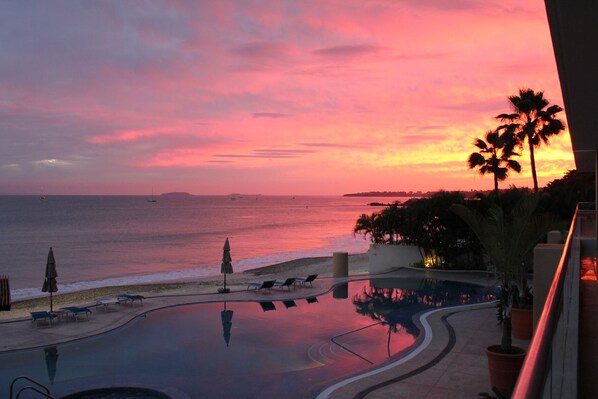 Sunset from our balcony
