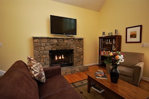 Warm fire for cold winter evening