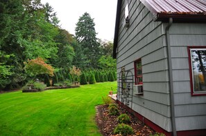 View of the house yard on the south side.