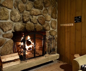 Wood Burning Fireplace!