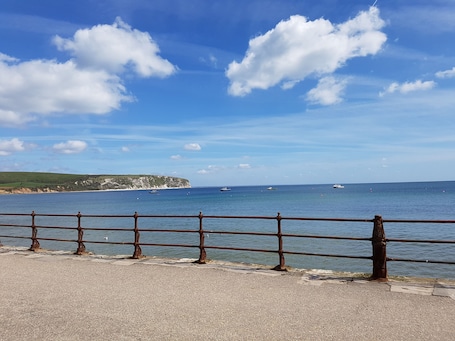 View from lounge towards cliffs