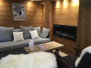 Living Room with Fireplace