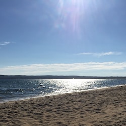 The Sound beach along Lobsterville Rd - 1/2 mile from the house