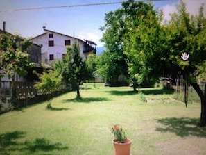 Private, fenced and gated garden. This is the view from the dining room window.