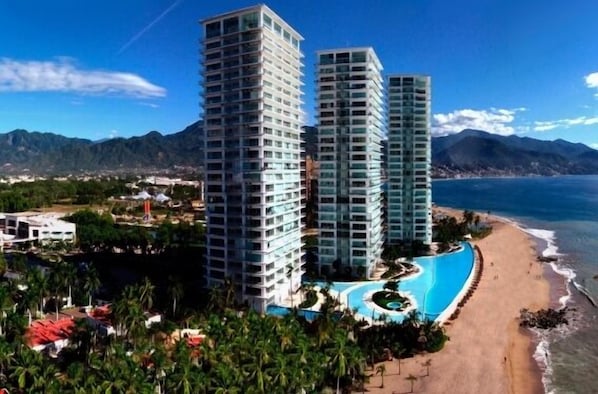 This is the beautiful, luxurious and beach front Peninsula Vallarta!