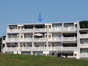Top floor center unit.